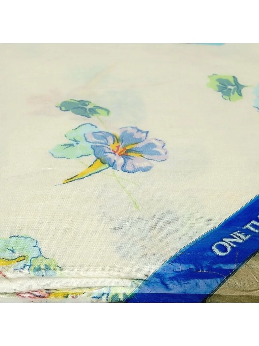 Dan River Twin Fitted Sheet Morning Glory Cream Floral Vintage New